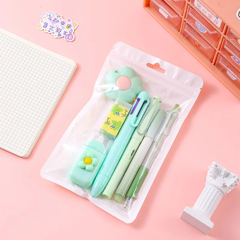Stationery Set 7-Piece Gift Packs High Value Students Opening Graduation Gift Learning Stationery Companion Gift