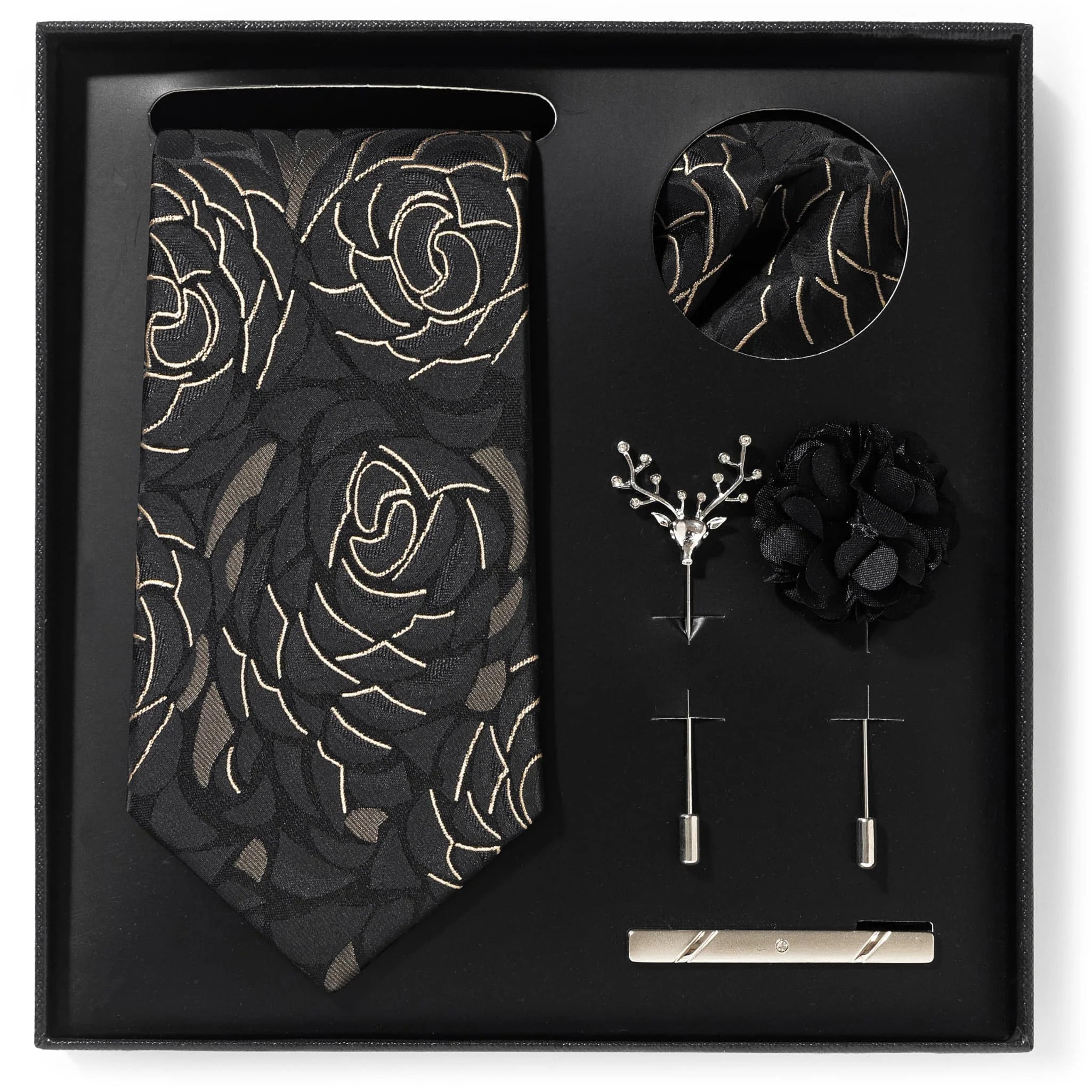 A set of stylish men's suit gift box