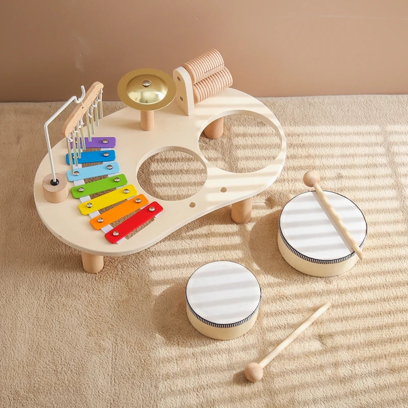 Kids Kitchen Toy Set Wooden Coffee Maker Set Simulation Cookie Maker Kit Pretend Play Educational Toy Block Educational Toy Gift