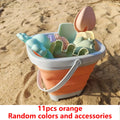 Kids Beach Sand Toys Set Beach Toys Sand Molds Beach Bucket Beach Shovel Tool Kit Sandbox Toys for Toddlers Outdoor Play Gift