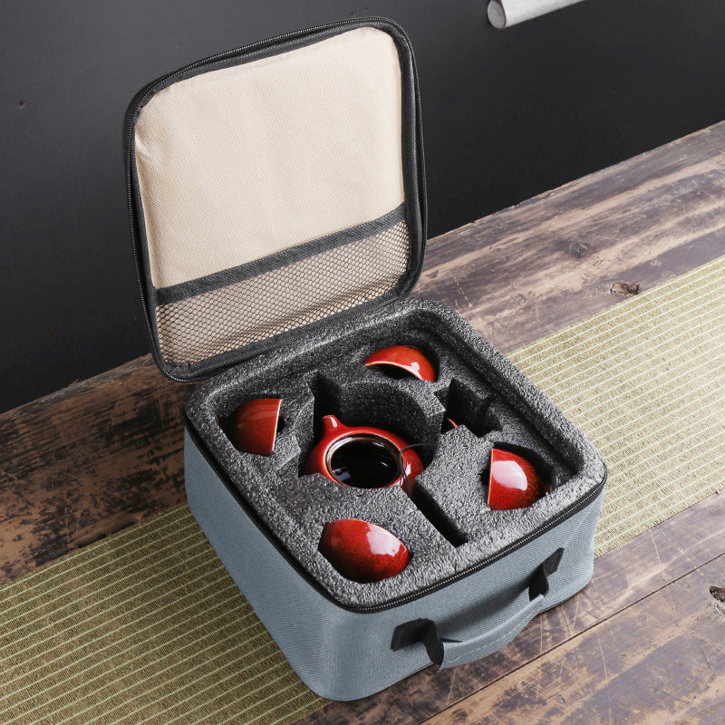 Travelling Bag 4 Cups Chinese Kung Fu Tea Set