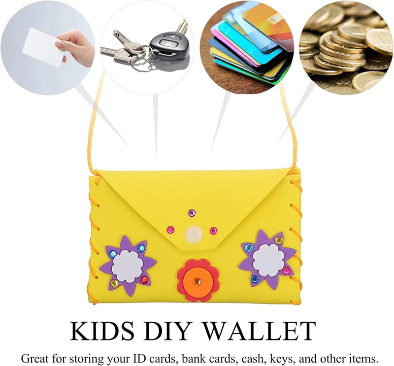 Sew Your Own Purses Sewing Bags Kit Kids Craft Girls Beginners Supplies Party Favors Group Activities Project for Preschool Gift