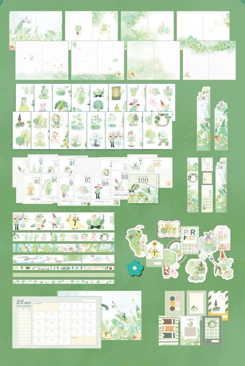 Cute Cartoon Fairy Tale Style Hand Ledger Gift Box Set