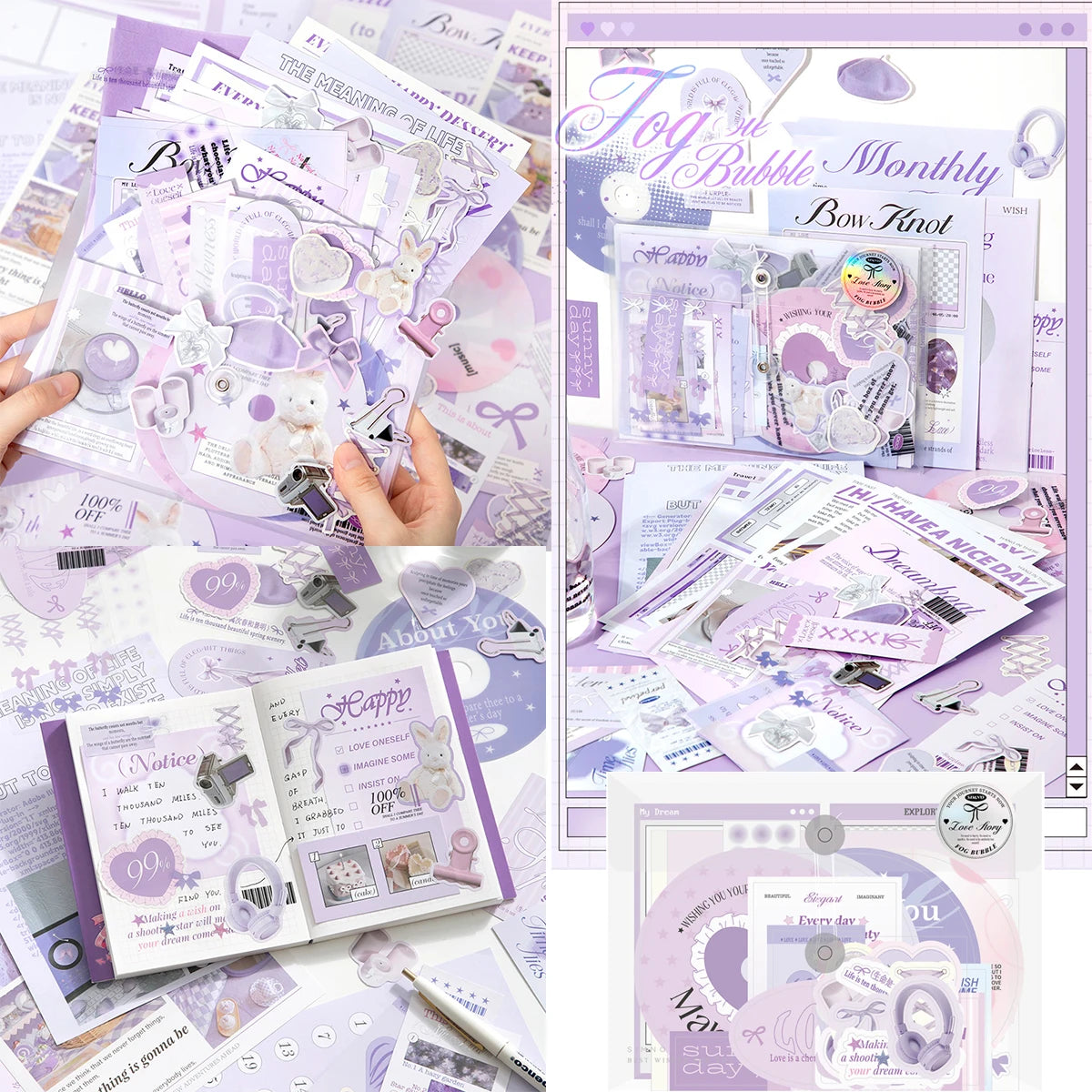101 pcs Scrapbook Supplies Kit