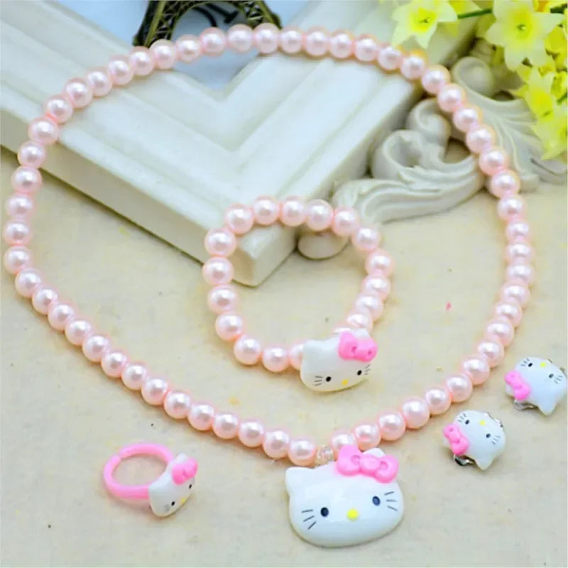 4-Pcs Cartoon Kawaii Hello Kitty Set