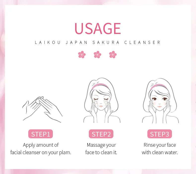 Sakura Facial Cleaner Skin Care Set
