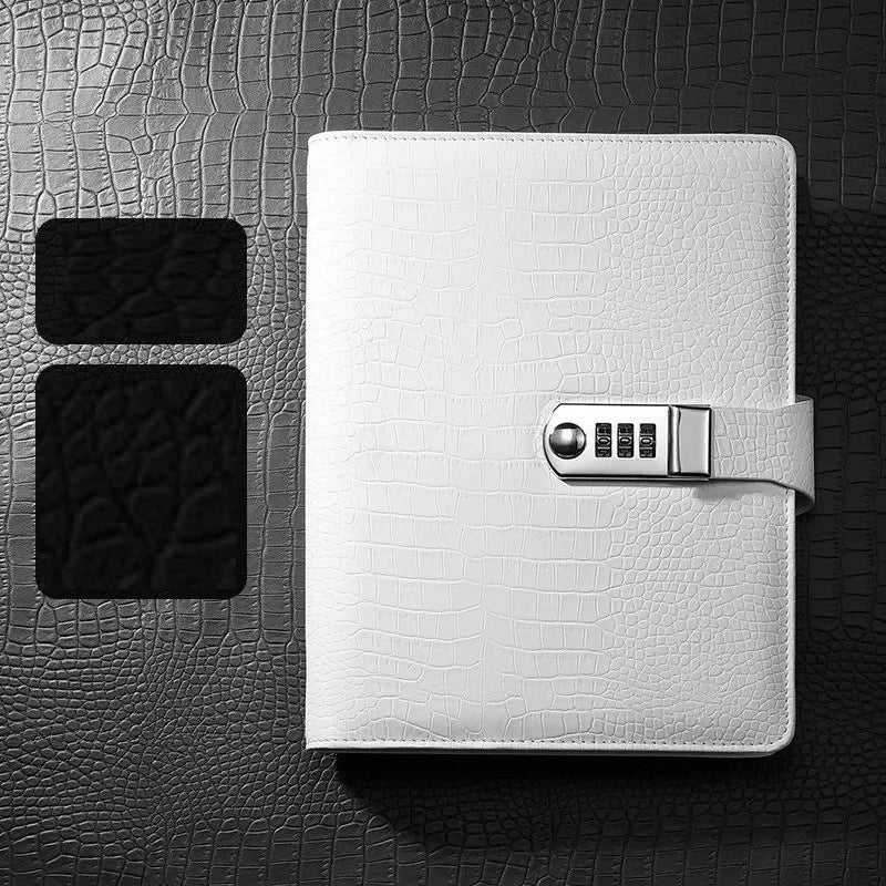 Crocodile Stripe Loose Leaf Notebook Password Book