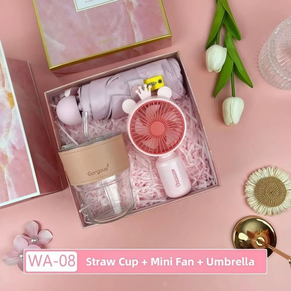 Souvenir Gift Set Fan/Towel/Cup with Gift Bag