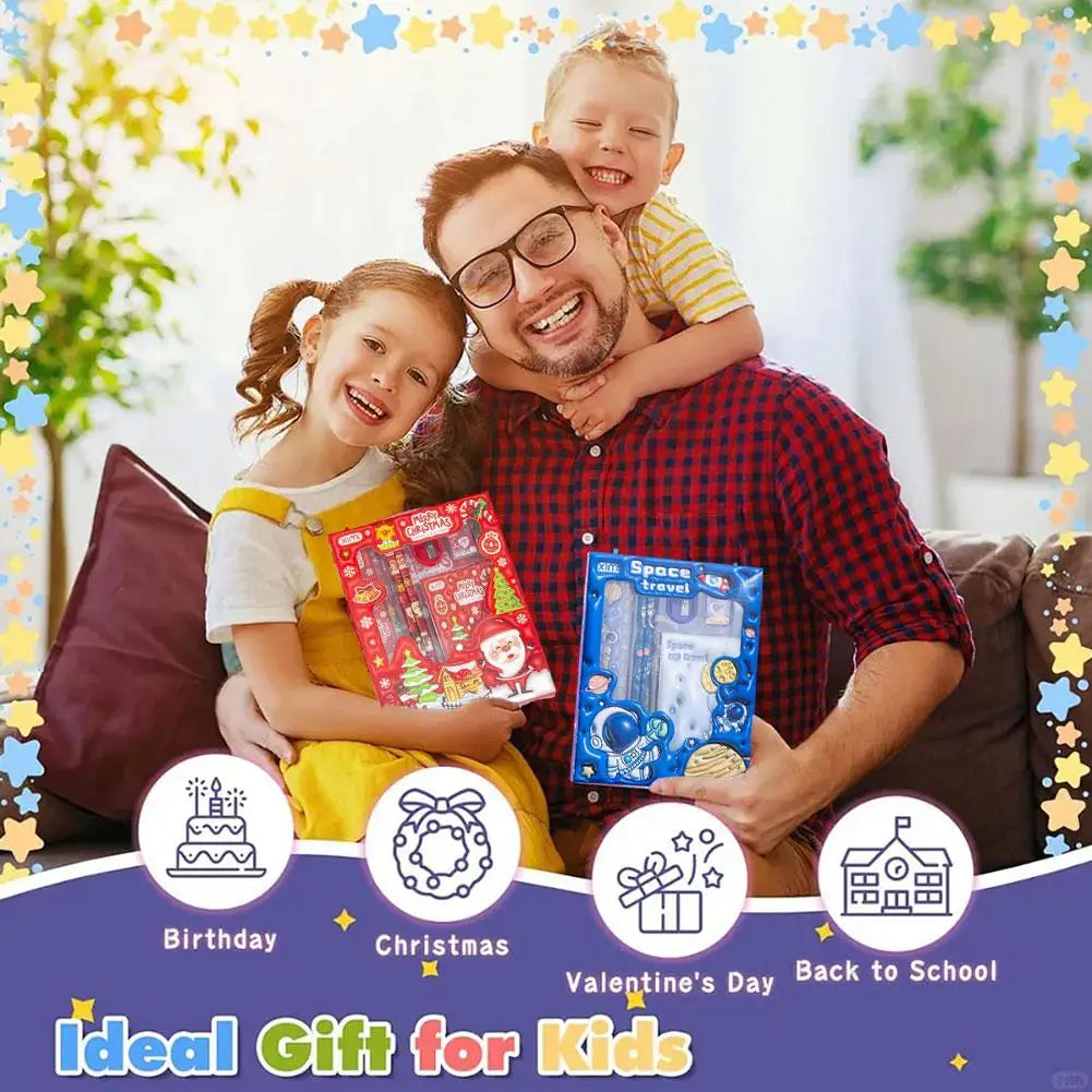 6 Pcs Children's Cartoon Stationery Sets