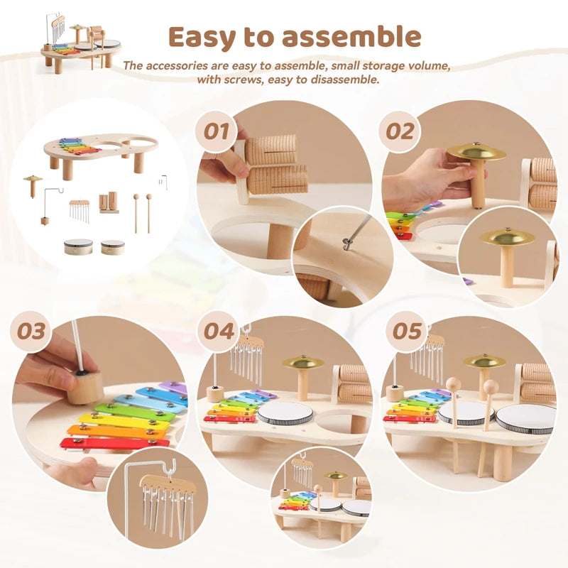Kids Kitchen Toy Set Wooden Coffee Maker Set Simulation Cookie Maker Kit Pretend Play Educational Toy Block Educational Toy Gift