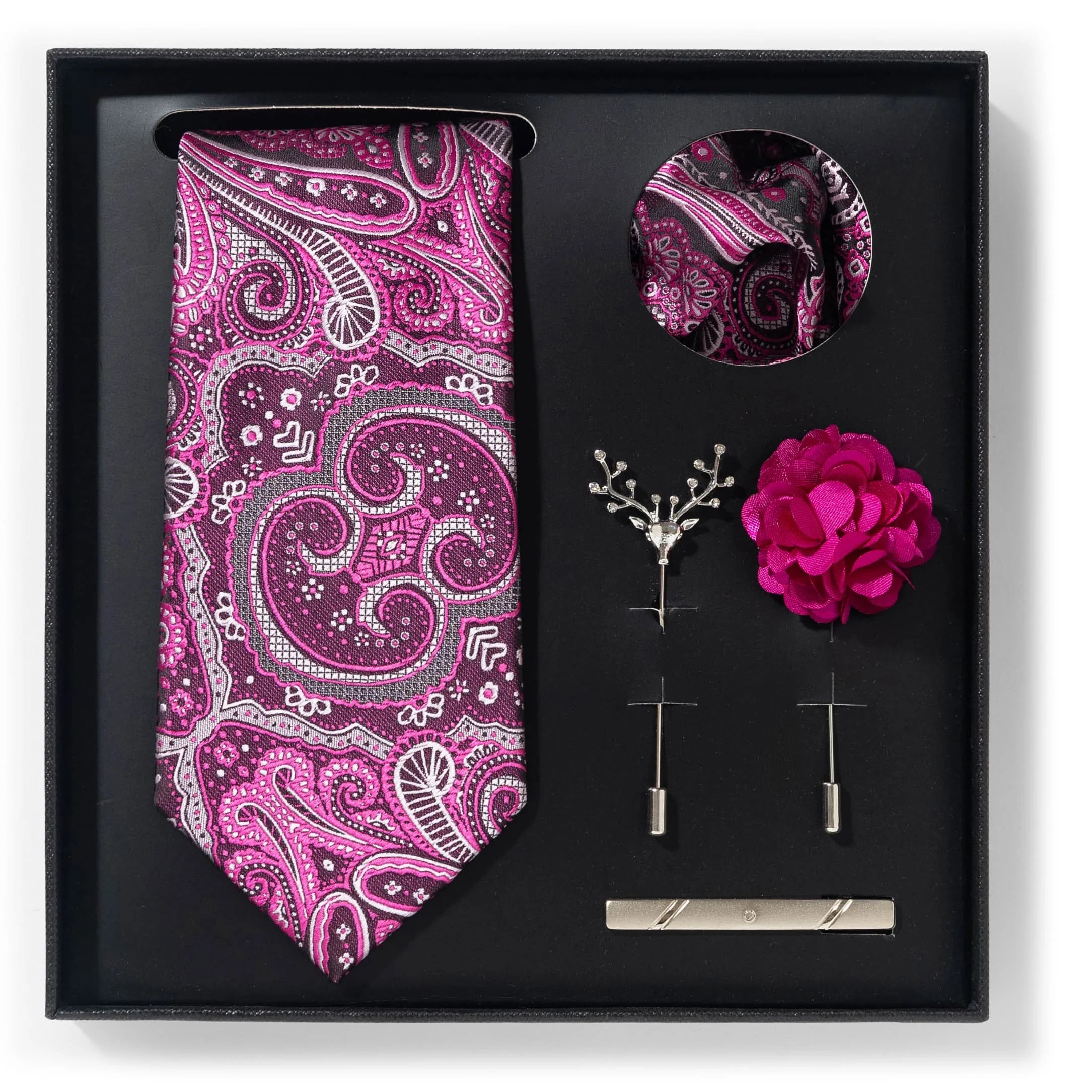A set of stylish men's suit gift box