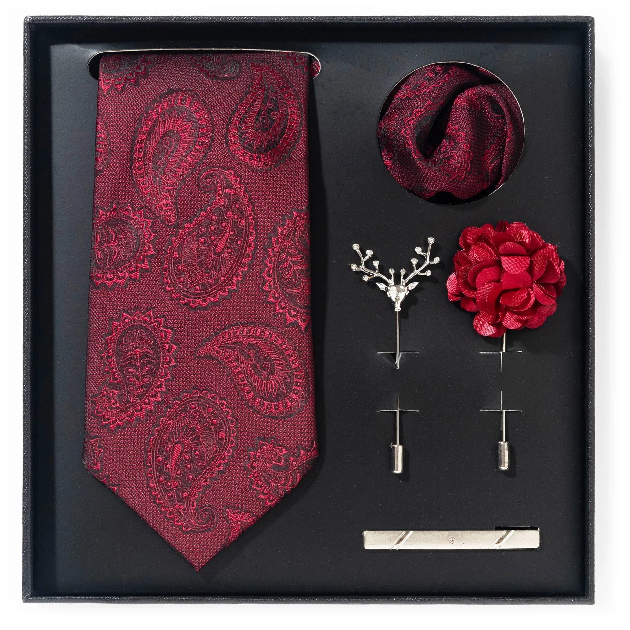 A set of stylish men's suit gift box