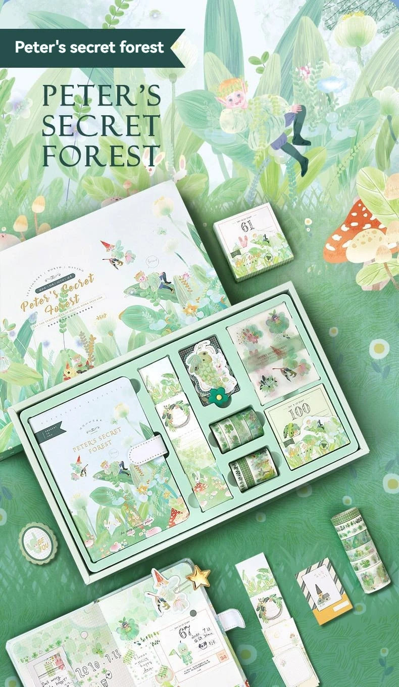 Cute Cartoon Fairy Tale Style Hand Ledger Gift Box Set