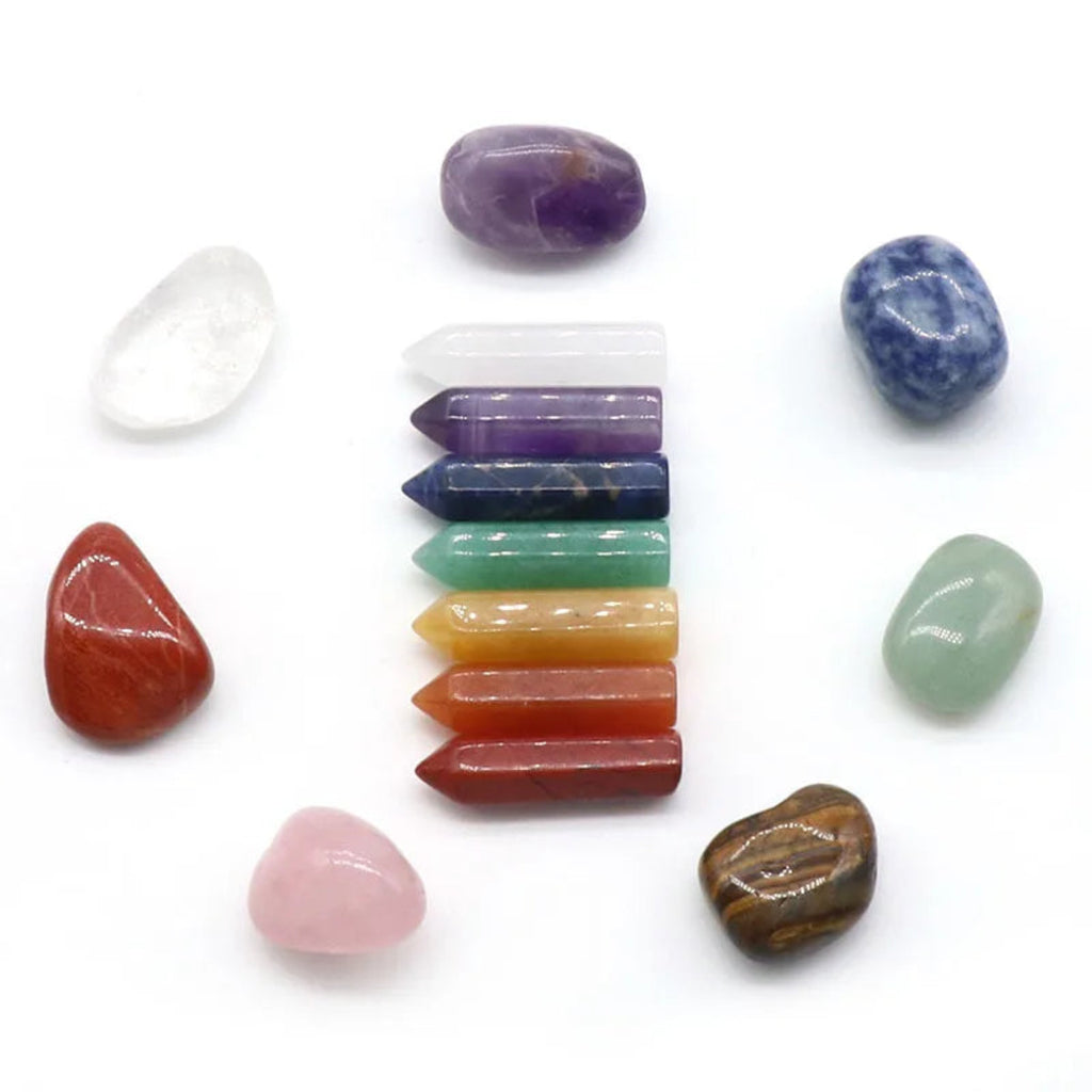 14 PCS Natural Stone Set
