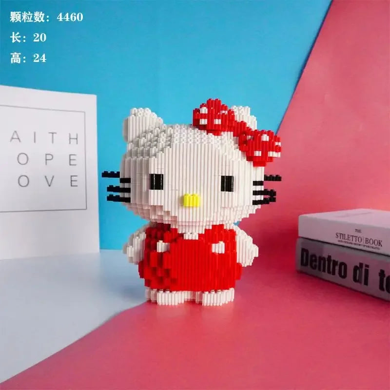 Hello Kitty Three-dimensional Small Particle Building Block Set