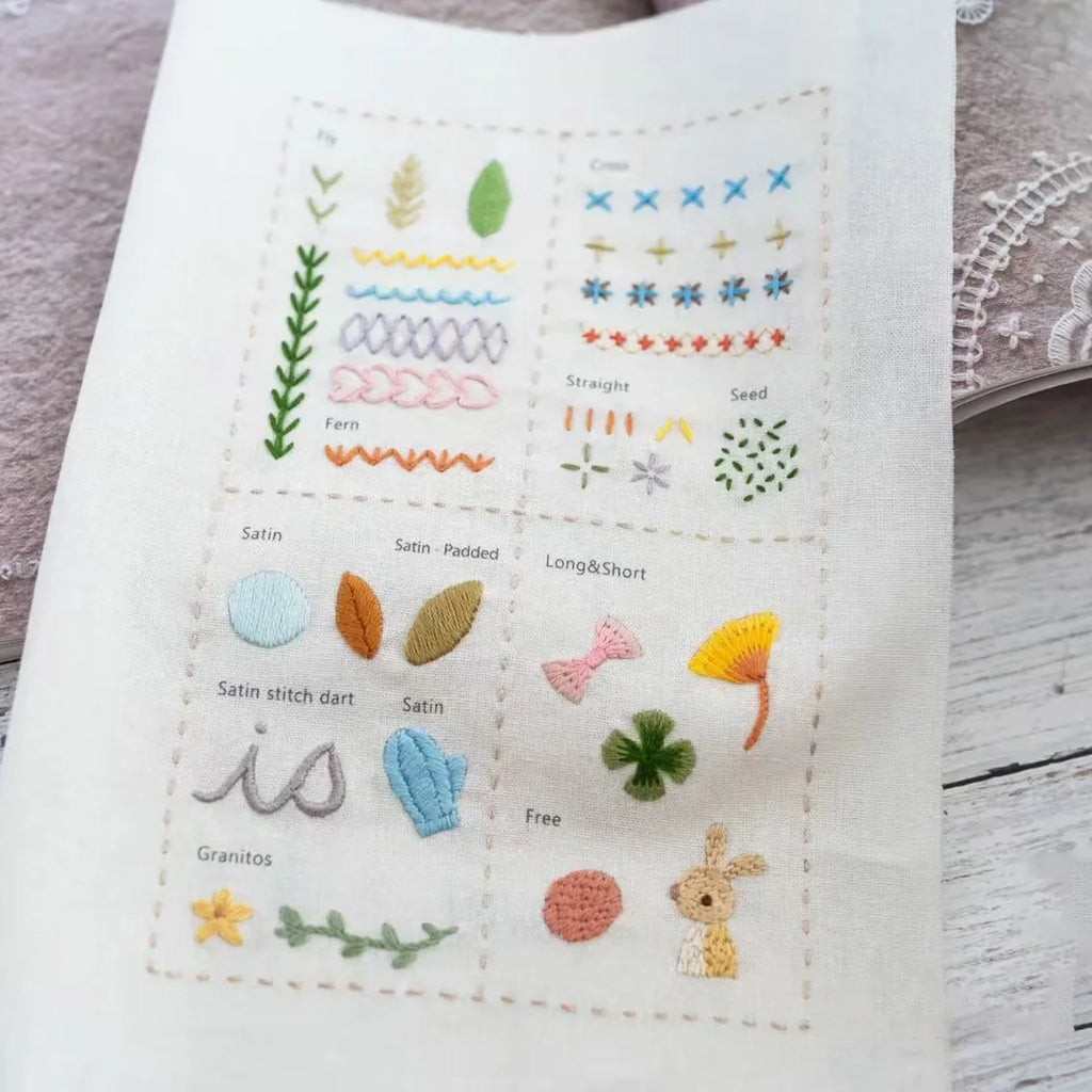 DIY Stitches Book with Patterns Sewing Kit