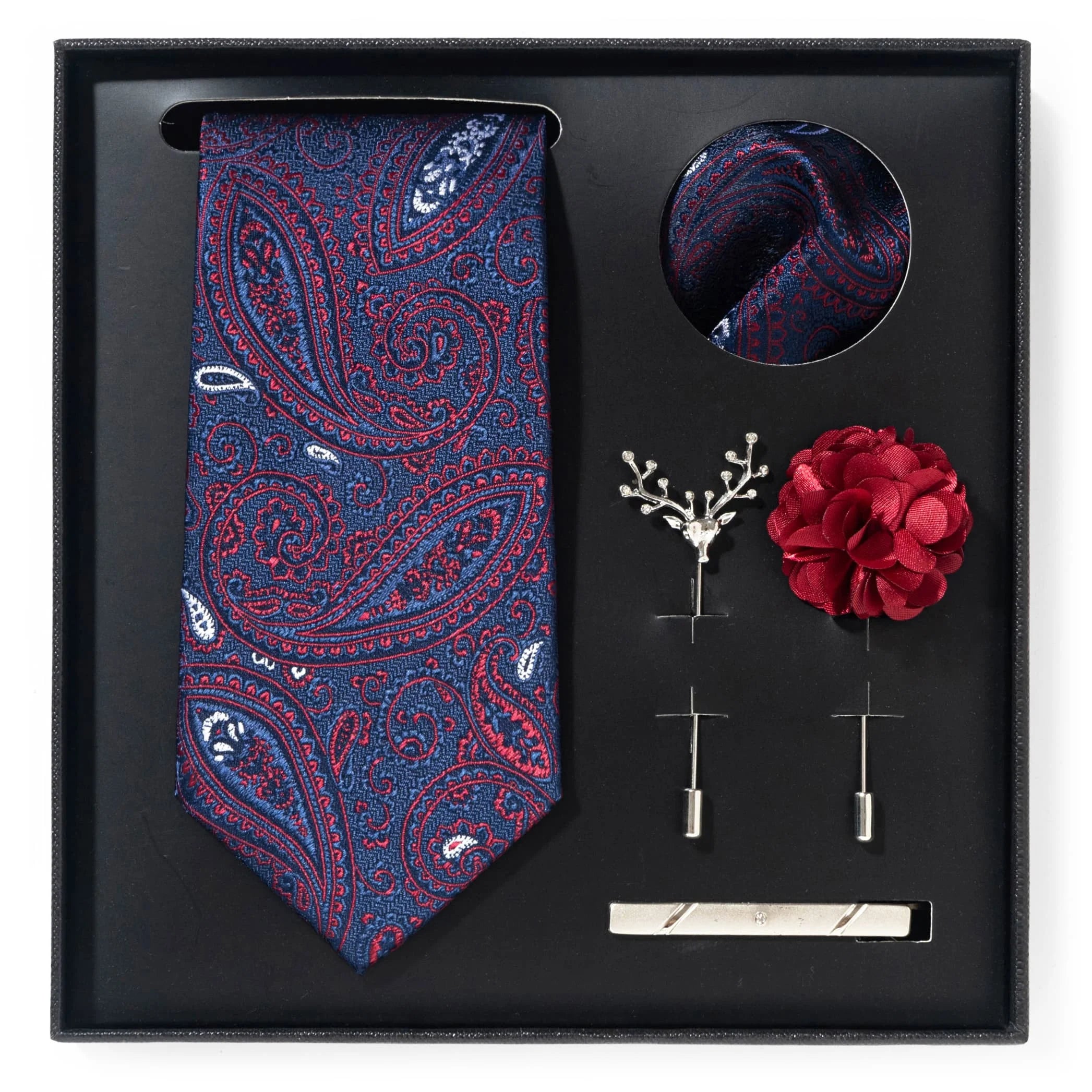 A set of stylish men's suit gift box