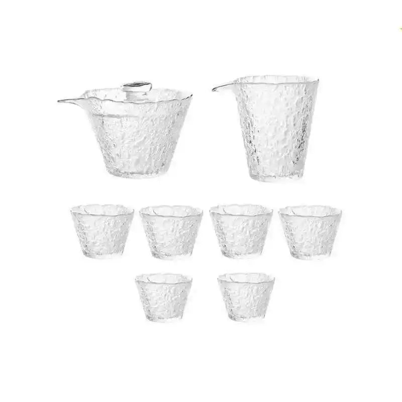 High Quality Hammer Glass Tea Set