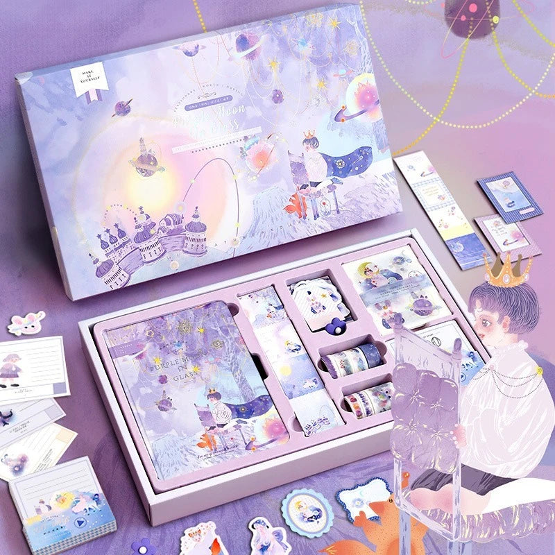 Cute Cartoon Fairy Tale Style Hand Ledger Gift Box Set