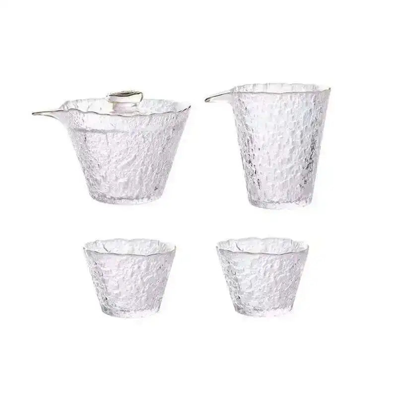 High Quality Hammer Glass Tea Set