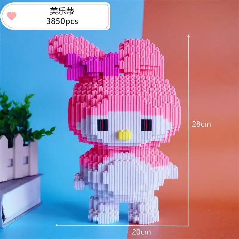 Hello Kitty Three-dimensional Small Particle Building Block Set