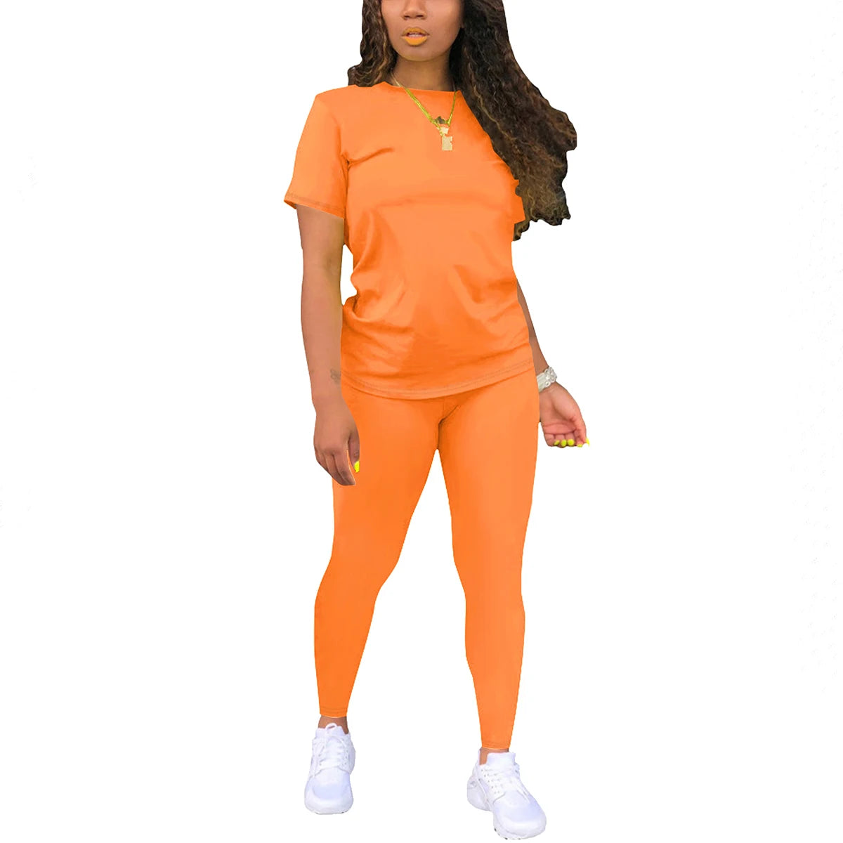 Two Piece Outfits for Women Summer Short Set 2 Piece Outfits Jogger Track Suits Sweatsuits for Women Short Sleeve