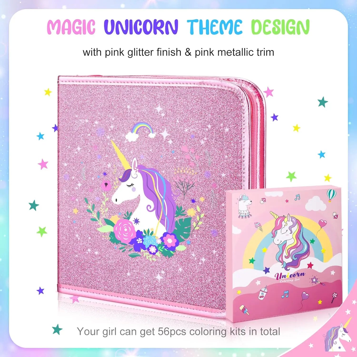 53/56 PCS Unicorn Stationery Sets