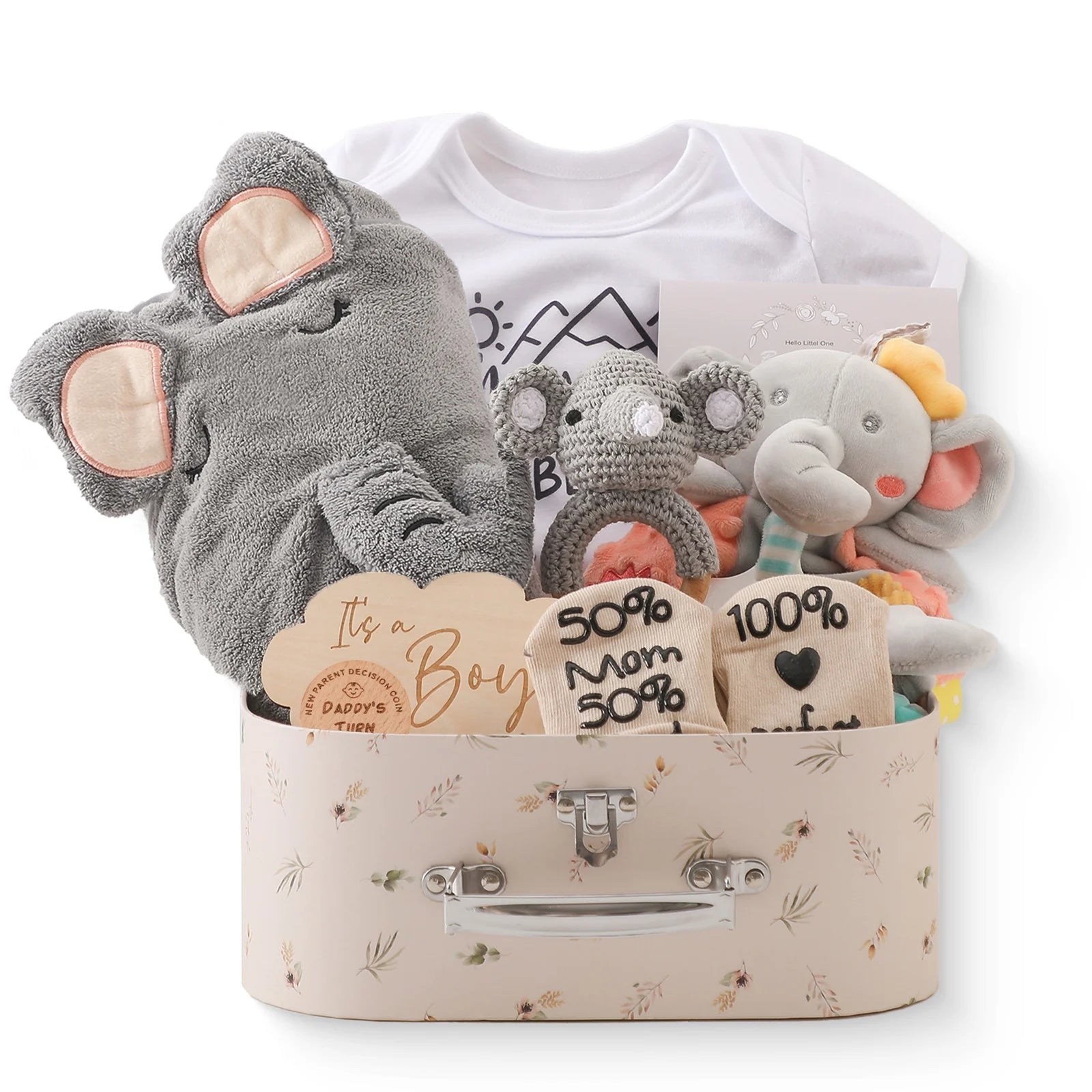 Premium Baby Girl Gift Basket Set - Perfect for Baby Shower Baby Birth, Includes Clothes, Toys & More Photography Accessories