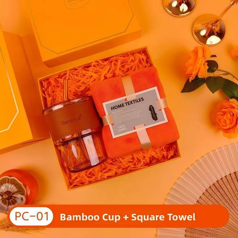 3 IN 1 Luxury personalized Gift Set- Orange