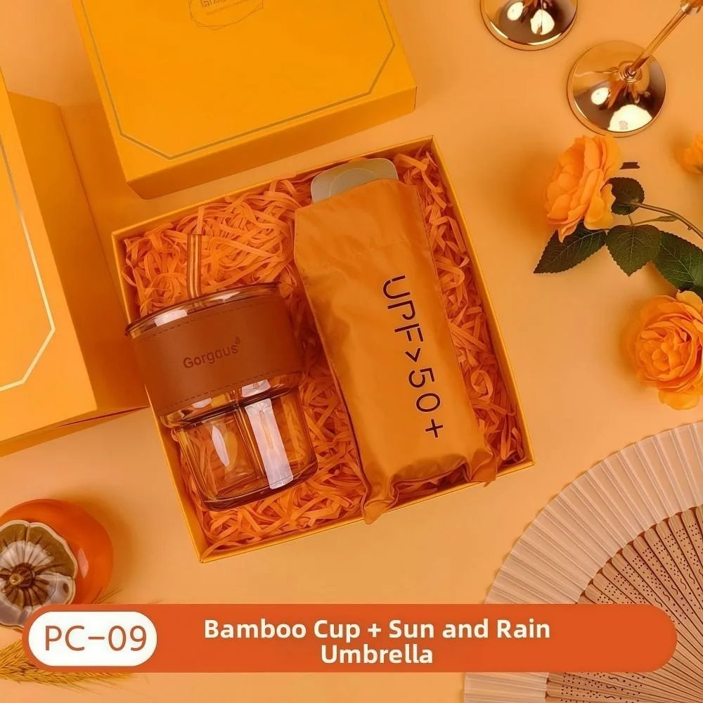 3 IN 1 Luxury personalized Gift Set- Orange