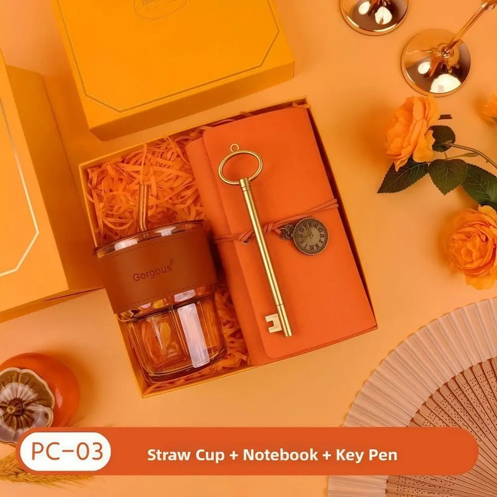 3 IN 1 Luxury personalized Gift Set- Orange