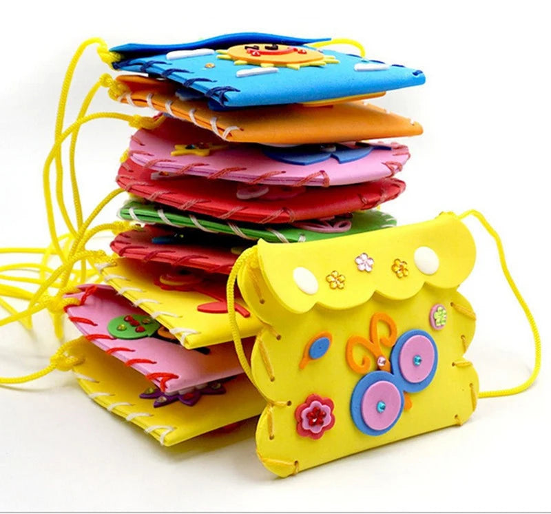 Sew Your Own Purses Sewing Bags Kit Kids Craft Girls Beginners Supplies Party Favors Group Activities Project for Preschool Gift
