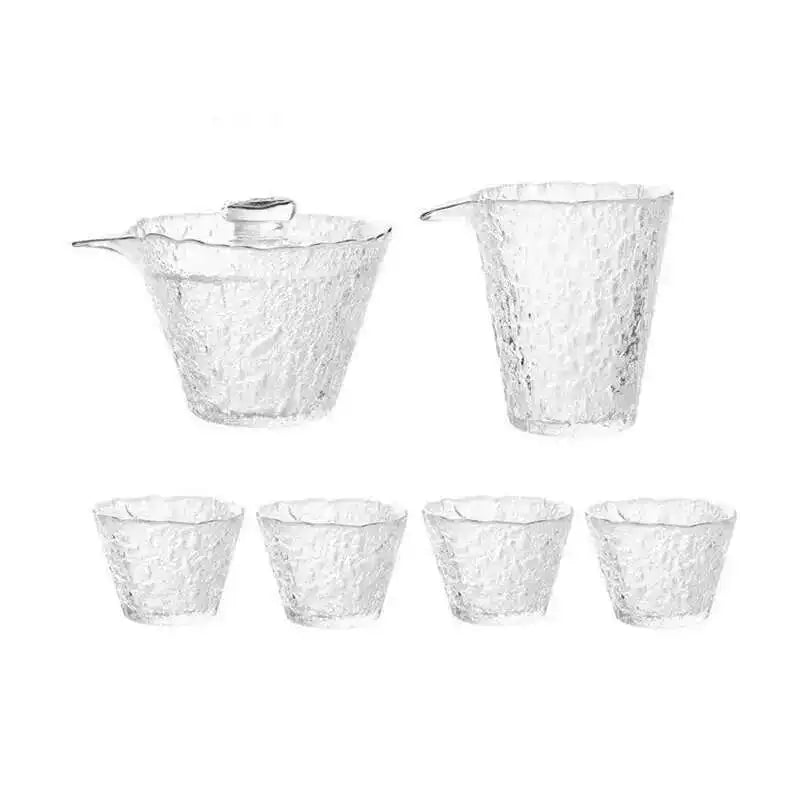 High Quality Hammer Glass Tea Set