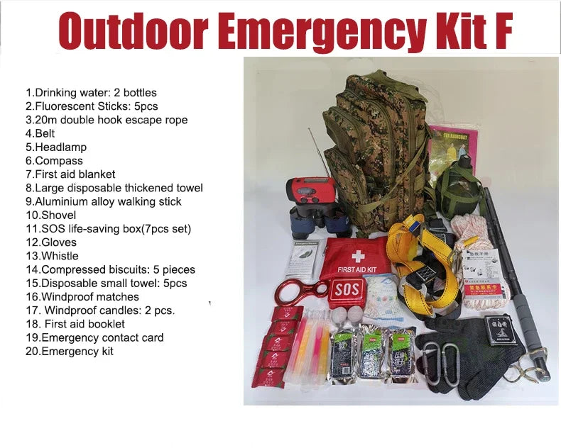 Emergency Survival Tools First Aid And Medical Supplies Gift Set