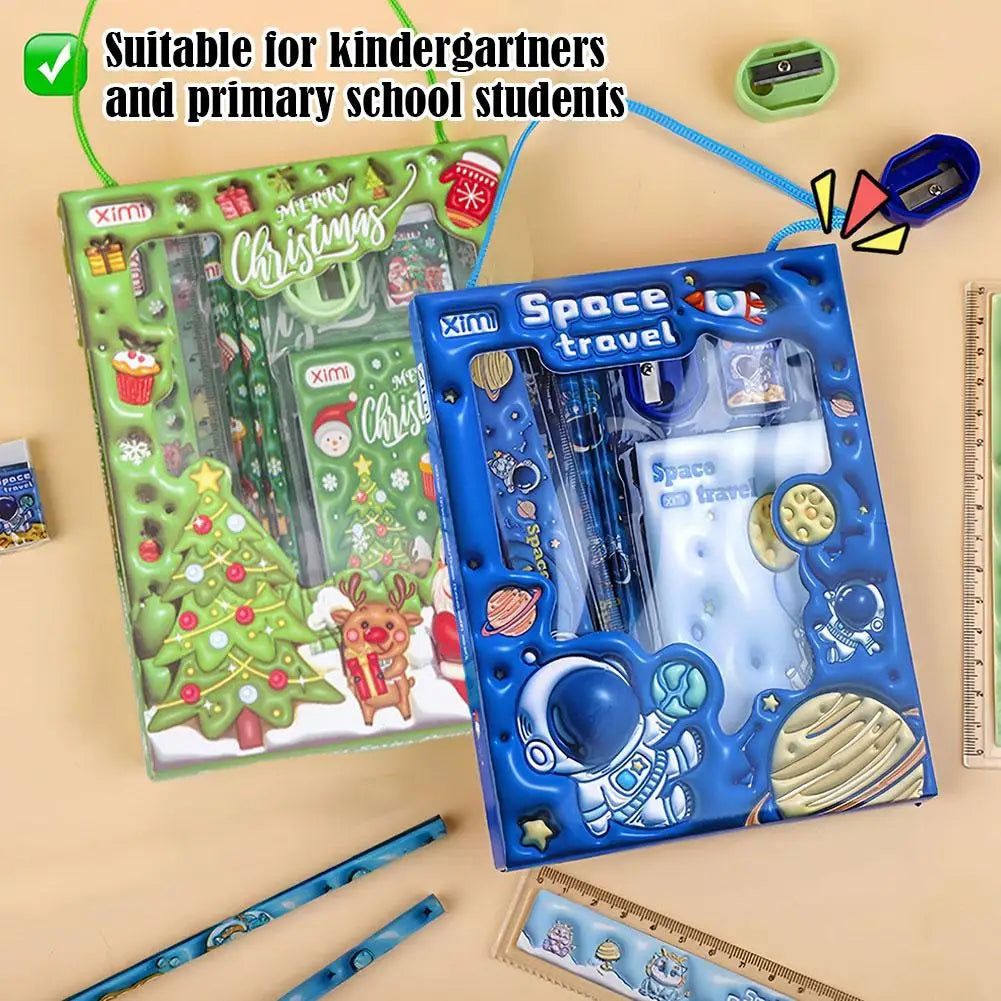 6 Pcs Children's Cartoon Stationery Sets