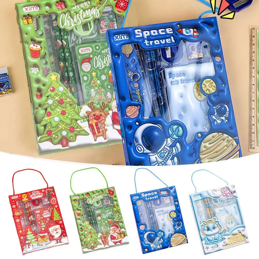 6 Pcs Children's Cartoon Stationery Sets