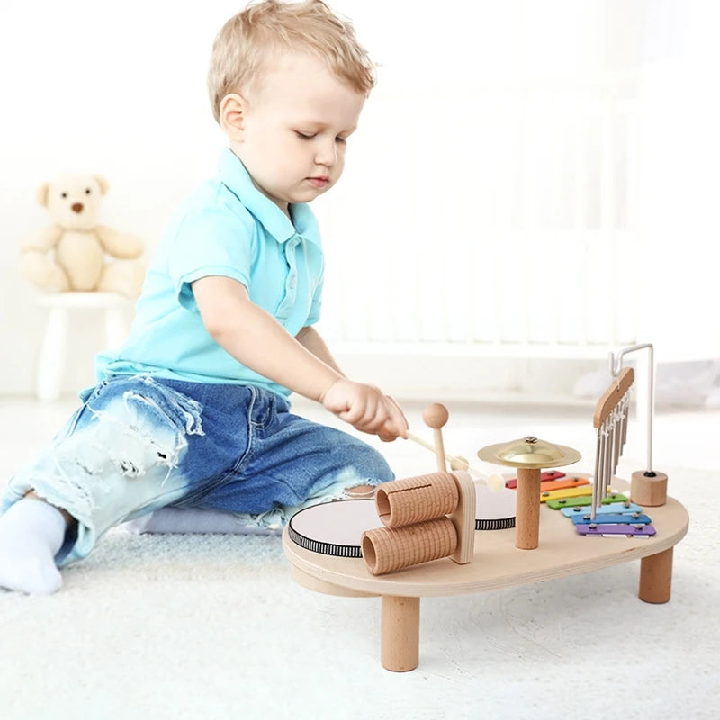 Kids Kitchen Toy Set Wooden Coffee Maker Set Simulation Cookie Maker Kit Pretend Play Educational Toy Block Educational Toy Gift