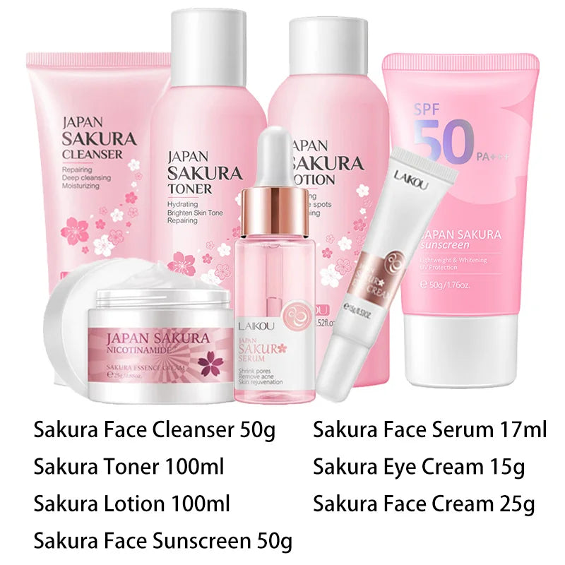 Sakura Facial Cleaner Skin Care Set