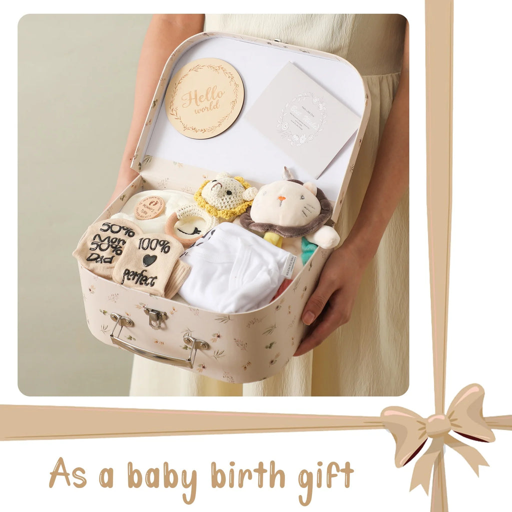 Premium Baby Girl Gift Basket Set - Perfect for Baby Shower Baby Birth, Includes Clothes, Toys & More Photography Accessories