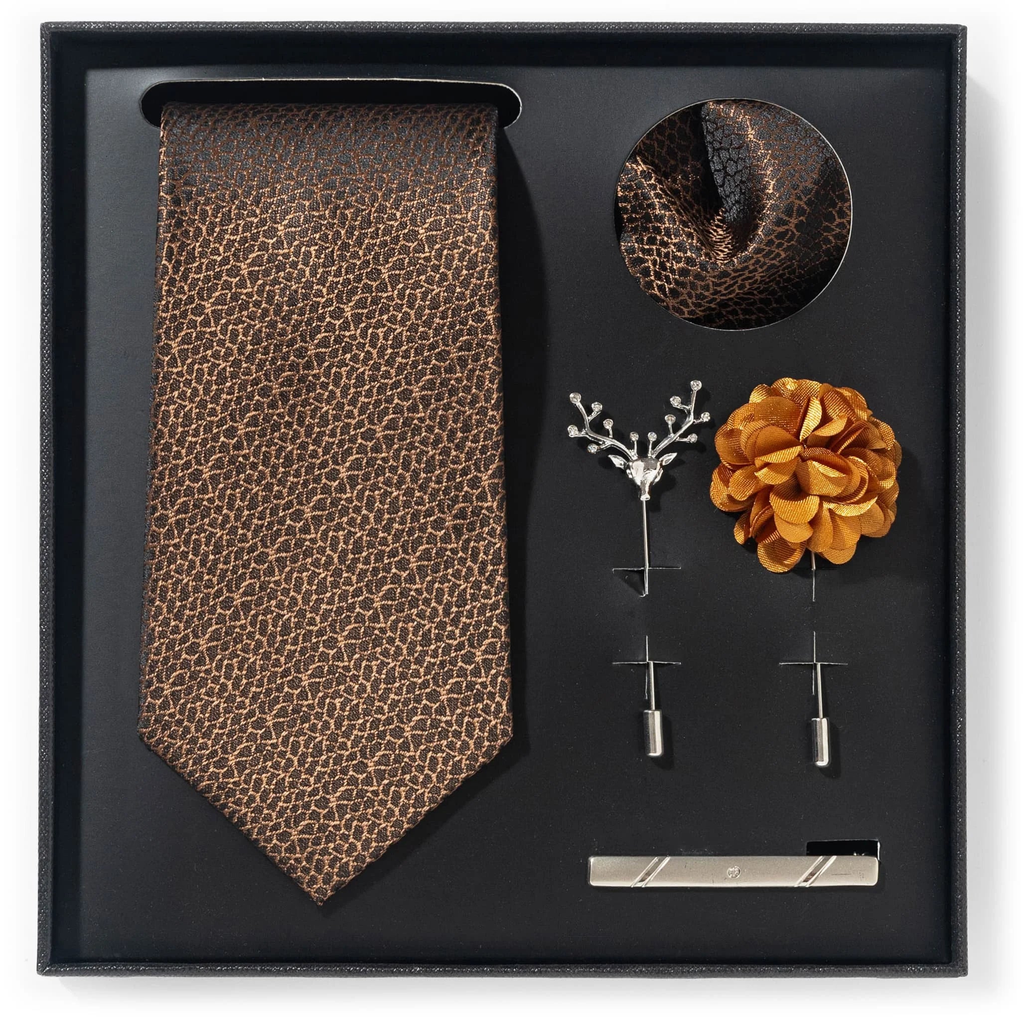 A set of stylish men's suit gift box