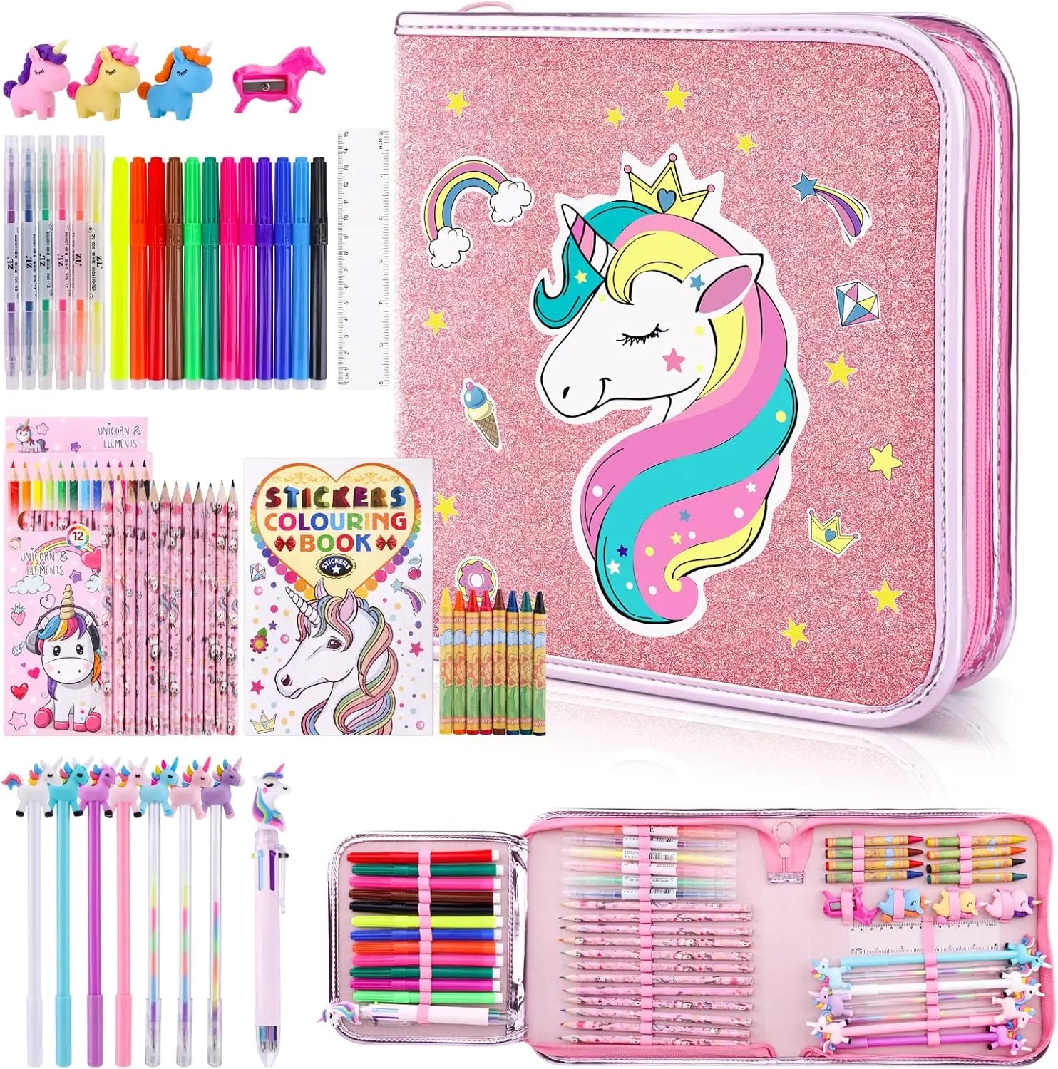 53/56 PCS Unicorn Stationery Sets