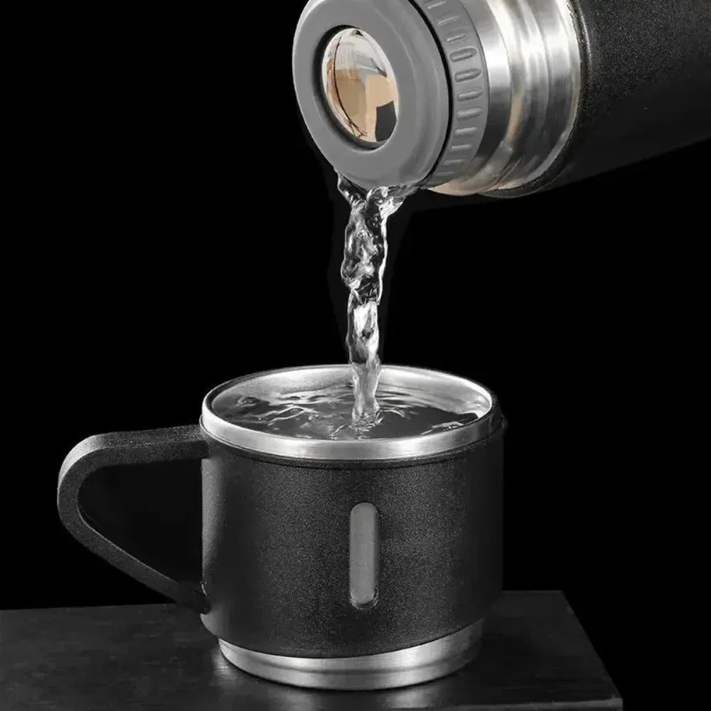 500 ML Stainless Steel Vacuum Flask Gift Set
