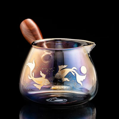 Colorful Glass Teacup Set