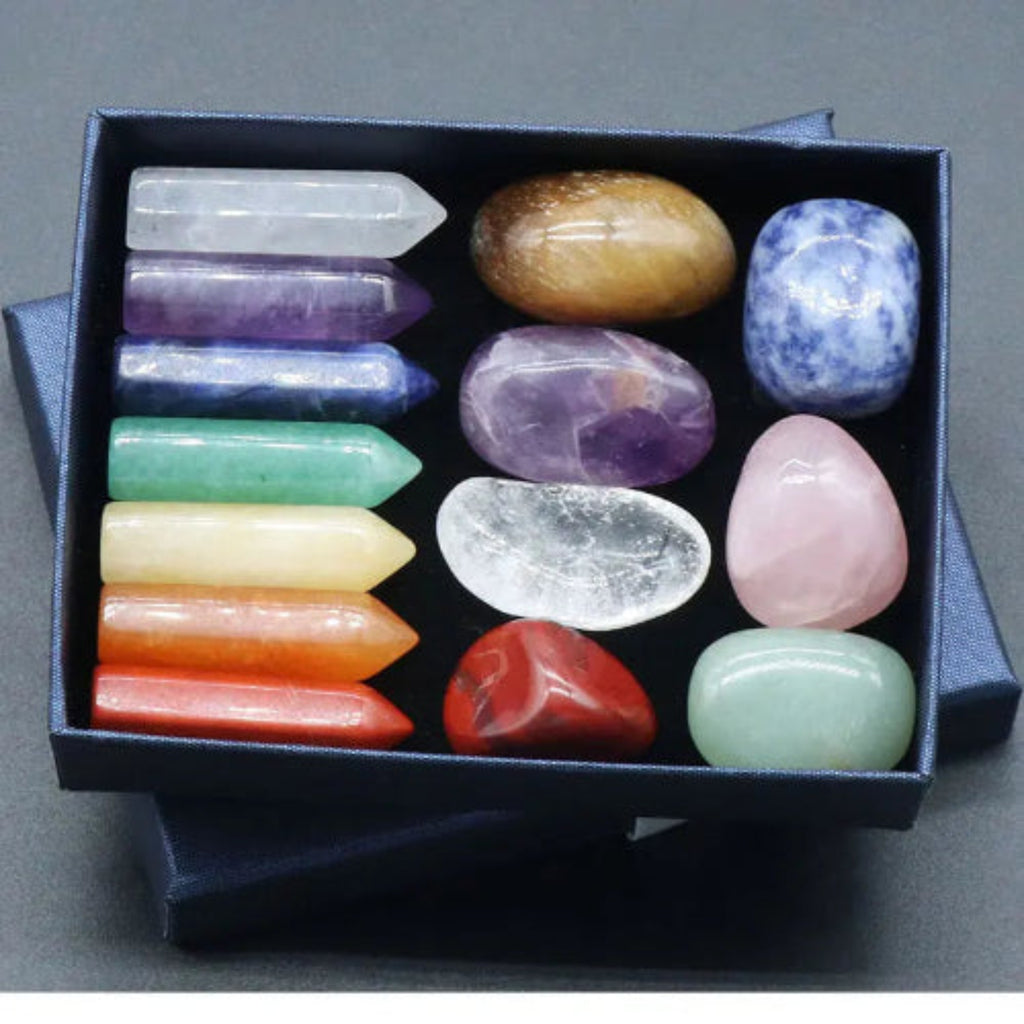 14 PCS Natural Stone Set