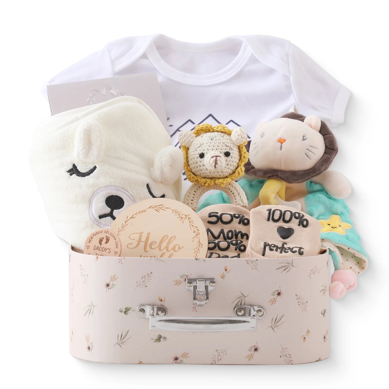 Premium Baby Girl Gift Basket Set - Perfect for Baby Shower Baby Birth, Includes Clothes, Toys & More Photography Accessories