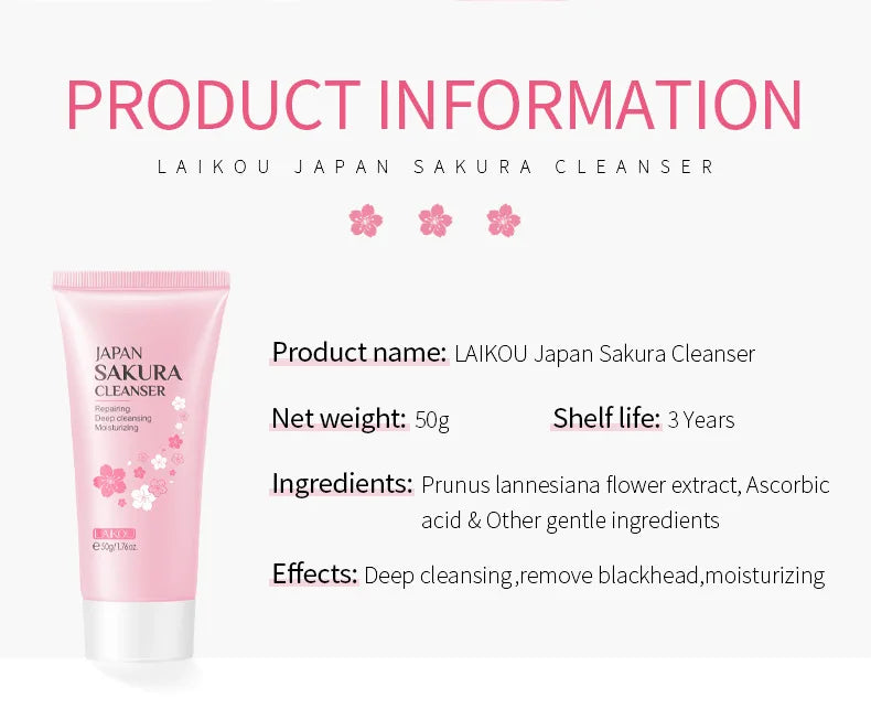 Sakura Facial Cleaner Skin Care Set
