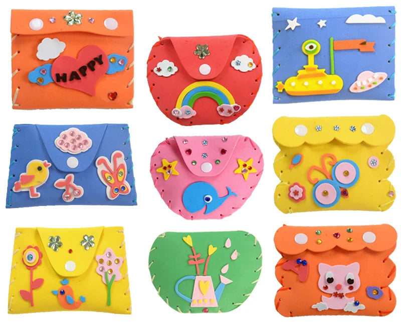 Sew Your Own Purses Sewing Bags Kit Kids Craft Girls Beginners Supplies Party Favors Group Activities Project for Preschool Gift