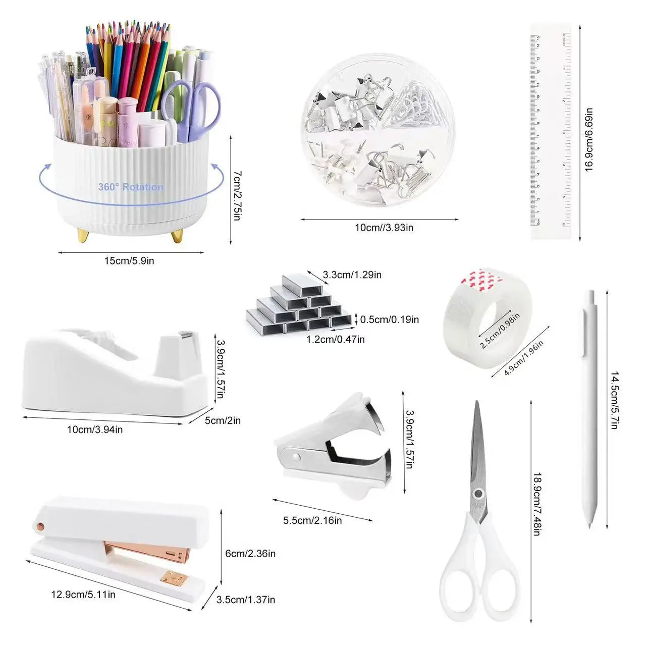 Desktop Office Stationery Set