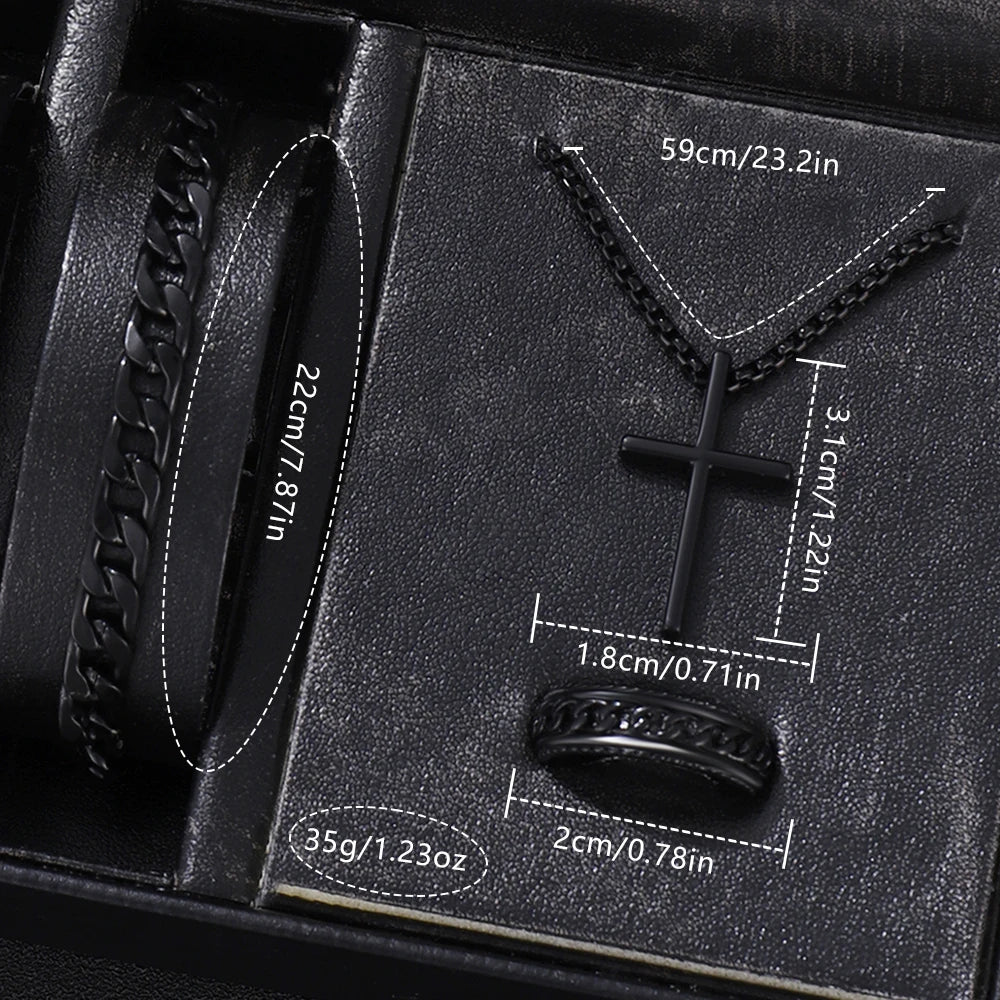 4PCS Business Men's Gift Box Watch Set
