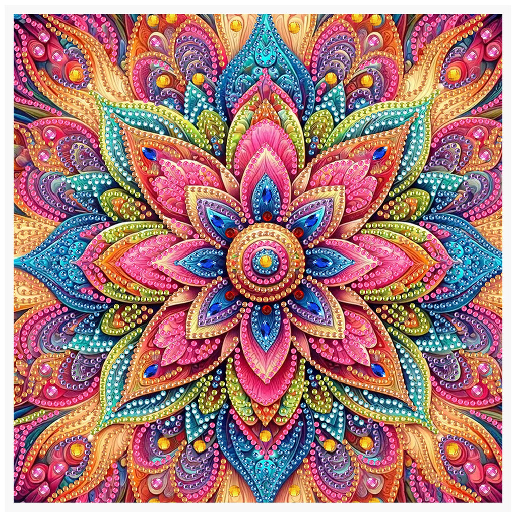 1 DIY special shaped diamond painting mandala for frameless art kit